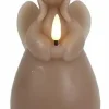 Countryfield Engel kaars LED Lyon L taupe