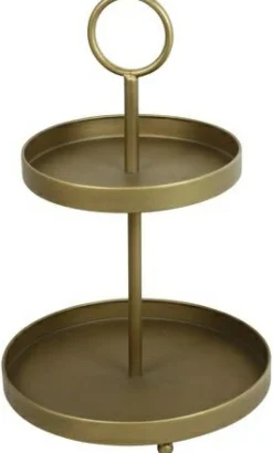 Countryfield Etagere Bonamy S goud rond