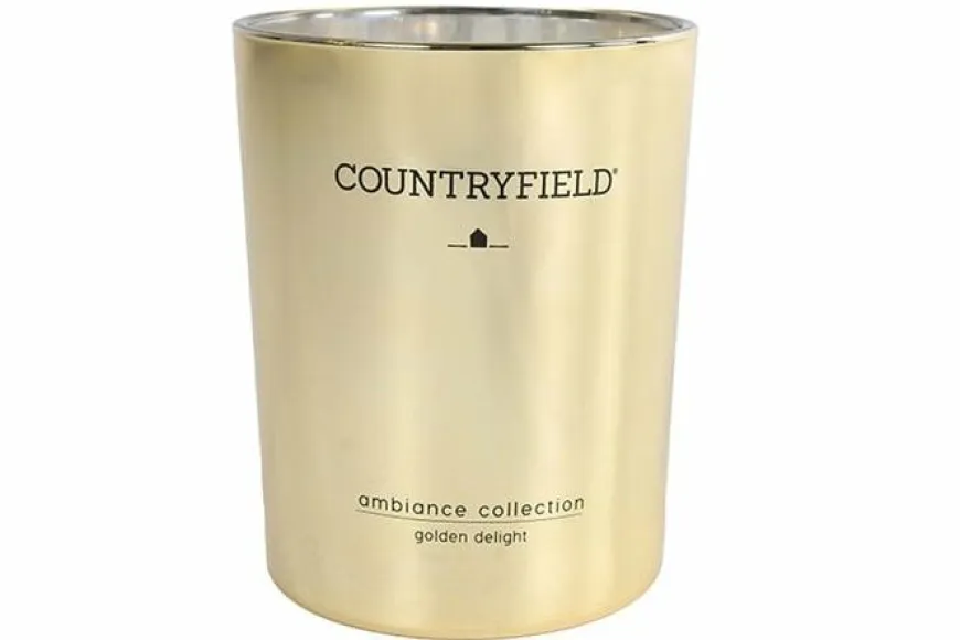 Countryfield Geurkaars Golden Delight goud - M of L