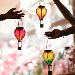 Countryfield Hanger hetelucht ballon Solar LED set van 3 Multicolor - M