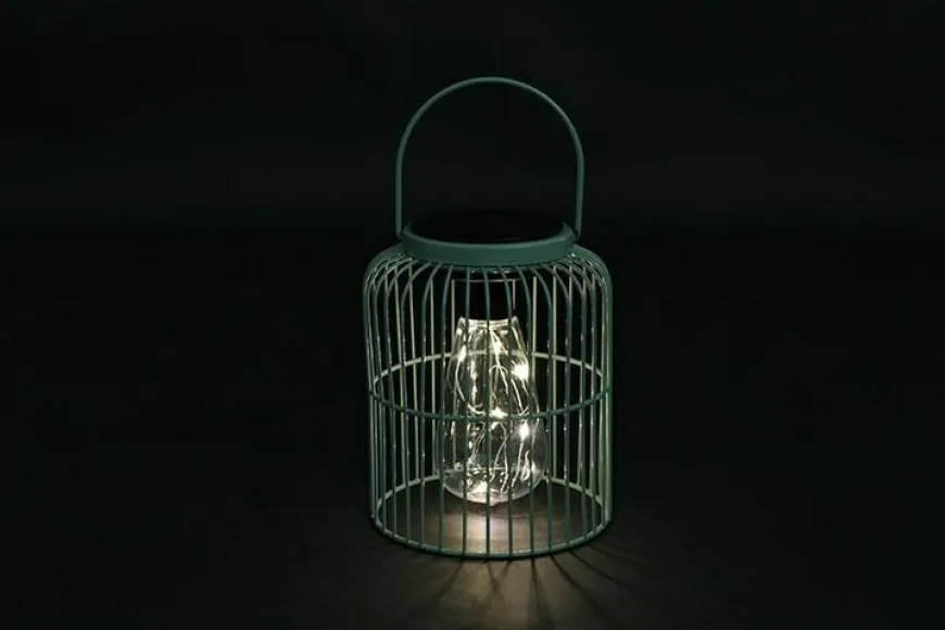 Countryfield Hanglamp LED solar Arli S hoog groen