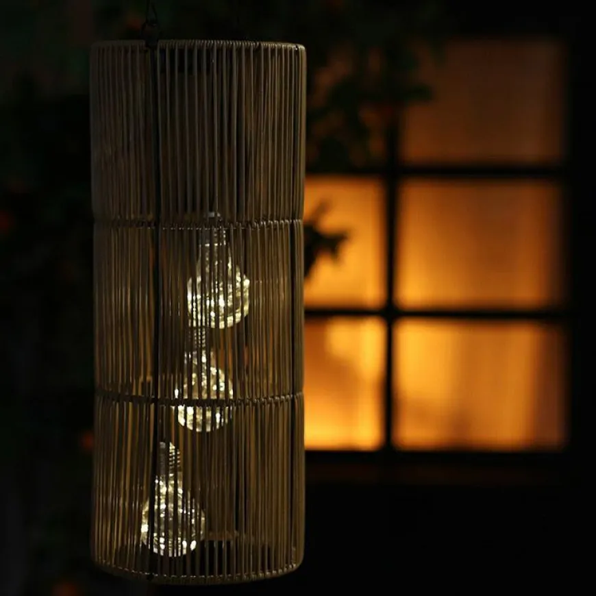 Countryfield Hanglamp solar LED Fadime L naturel