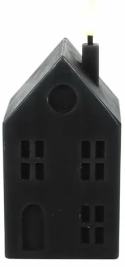 Countryfield Huis kaars LED Lyon M zwart
