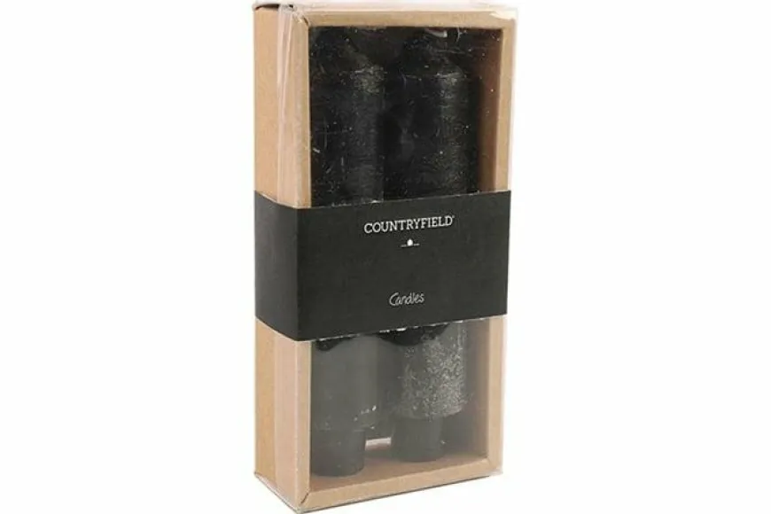 Countryfield Kaars Vela zwart - diverse afmetingen