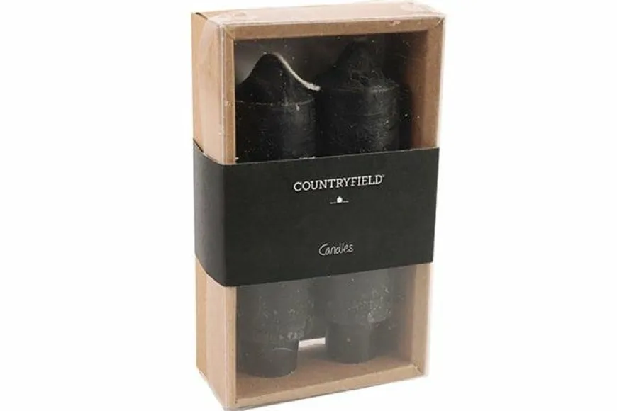 Countryfield Kaars Vela zwart - diverse afmetingen