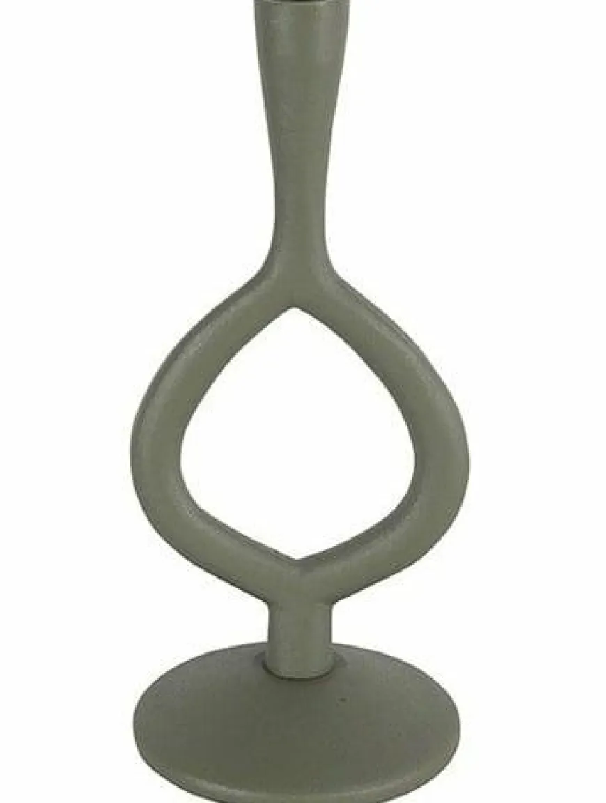 Countryfield Kandelaar Levie legergroen L 27 cm hoog