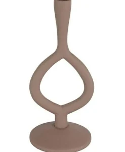 Countryfield Kandelaar Levie oud roze L 27 cm hoog
