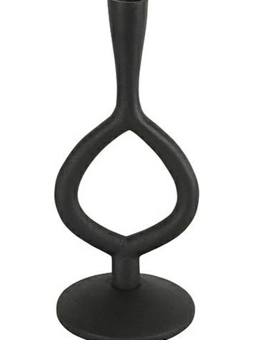 Countryfield Kandelaar Levie zwart 27 cm hoog