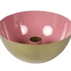 Countryfield Kandelaar schaal Madras oud roze - Maat S of L