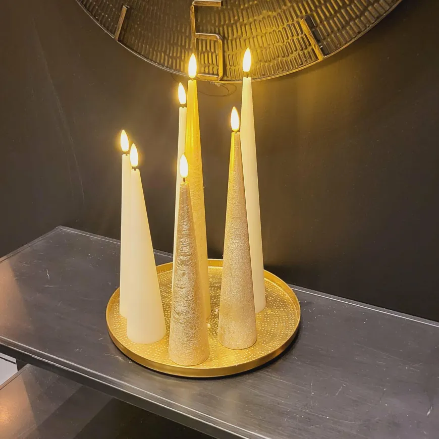 Countryfield Kegelkaars Ø5CM LED Lyon S goud