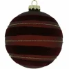 Countryfield Kerstbal Robee L donkerrood - Ø12CM