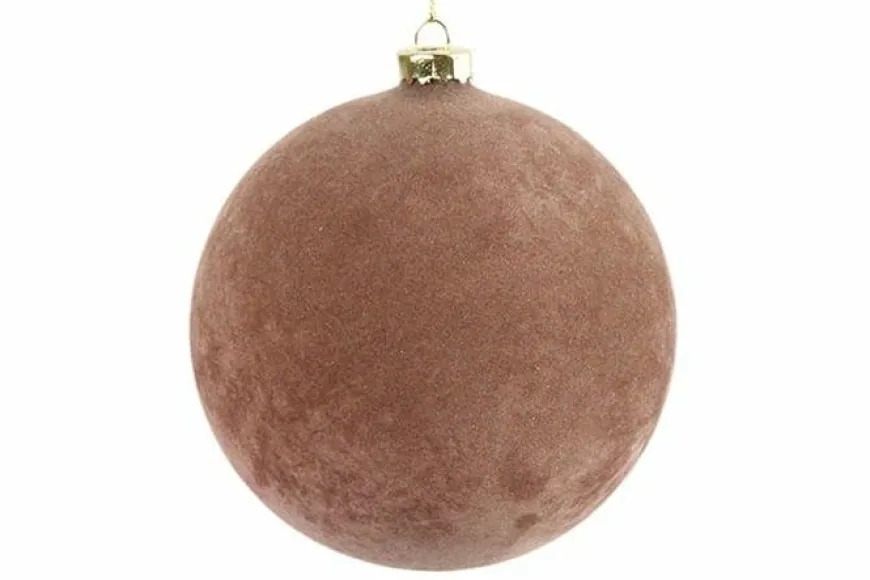 Countryfield Kerstbal Yana L roze - Ø12CM