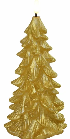 Countryfield Kerstboomkaars LED Lyon XL goud