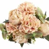 Countryfield Kunst boeket Peony Hydrangea 3x3 zalm-L35B35H47CM