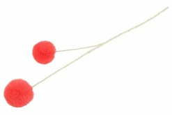 Countryfield Kunstdeco Pom Pom Set van 3 takken oranje - 16 x 16 x 75 cm
