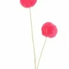Countryfield Kunstdeco Pom Pom Set van 3 takken roze - 16 x 16 x 75 cm