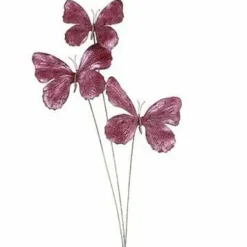 Countryfield Kunstdeco Vlinder Lush Set van 3 takken met 3 vlinders per tak