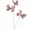 Countryfield Kunstdeco Vlinder Lush Set van 3 roze-L66,04B30,48H15,24CM