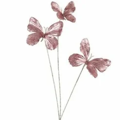 Countryfield Kunstdeco Vlinder Lush Set van 3 roze-L66,04B30,48H15,24CM
