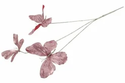 Countryfield Kunstdeco Vlinder Lush Set van 3 roze-L66,04B30,48H15,24CM