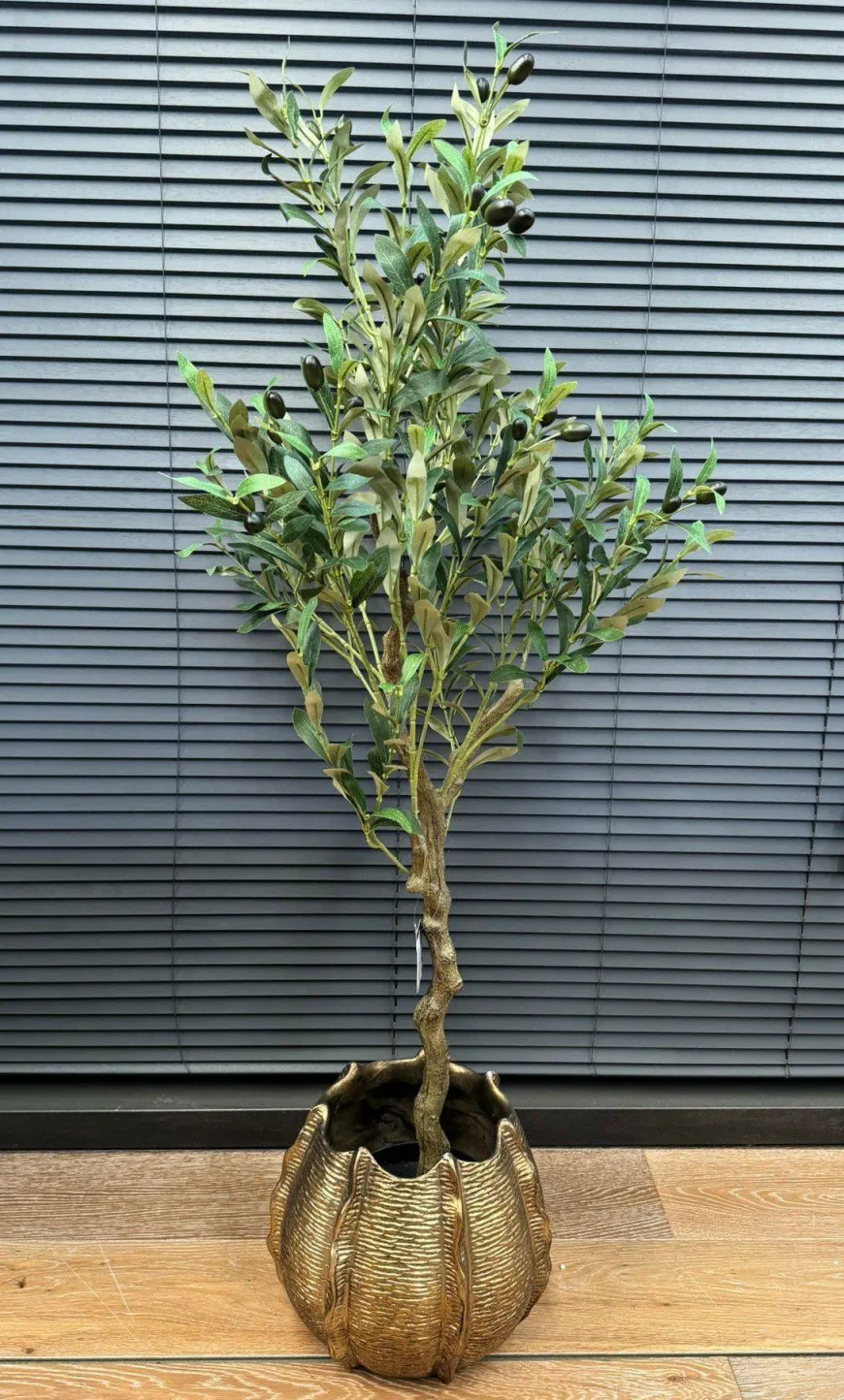 Countryfield Kunstplant Olea olijfboom L groen - 120 cm hoog