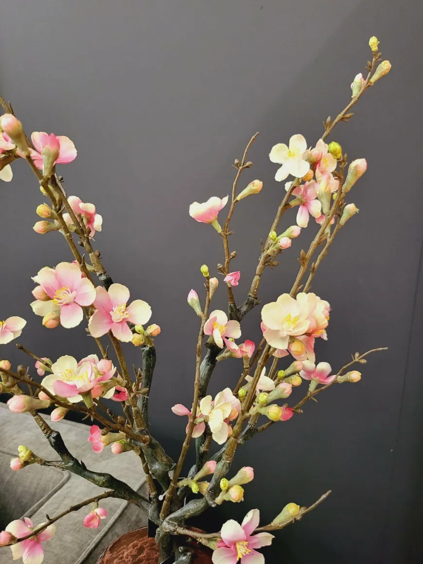 Countryfield Kunsttak Bloesem Quince S roze