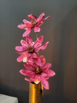 Countryfield Kunsttak Magnolia donkerroze / goud