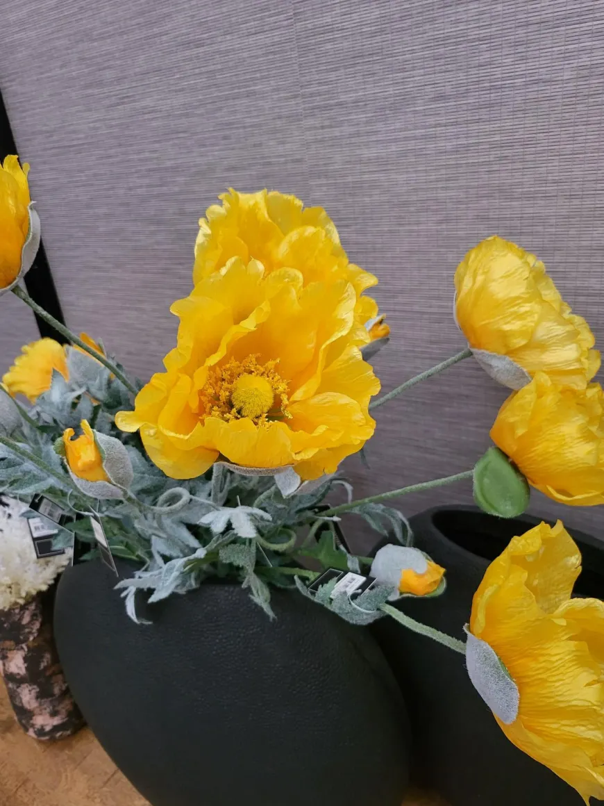 Countryfield Kunsttak Papaver Jodie geel