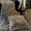 Countryfield Kussen Imitatiebont Cosy Eloise grijs / bruin