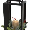 Countryfield Lantaarn met kaars LED Arles S zwart-L18,5B18,5H35CM