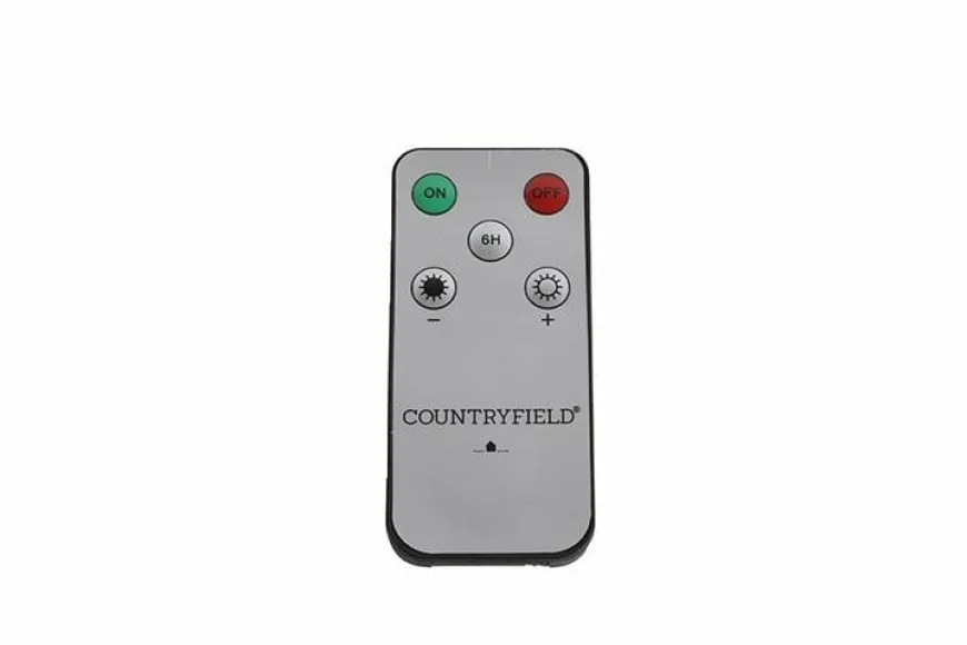 Countryfield LED Licht Dinerkaars Lyon rustiek beige - set van 2