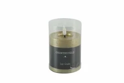 Countryfield LED Licht Kaars Lyon goud - Diverse maten