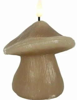 Countryfield Paddestoel kaars LED Lyon S beige