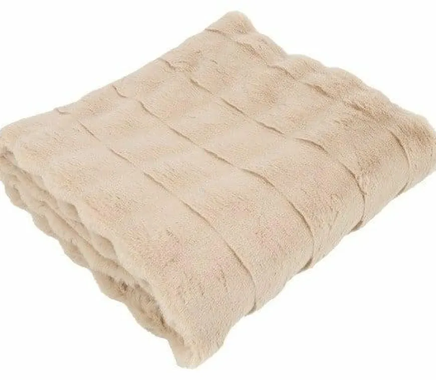 Countryfield Plaid Imitatiebont Cosy Eloise beige-L170B130H2CM