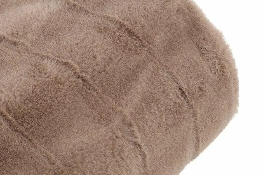 Countryfield Plaid Imitatiebont Cosy Eloise grijs bruin