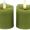 Countryfield Stompkaars Lyon Led Ø 5 cm lichtgroen set van 2
