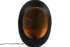 Countryfield Tafellamp E27 Eggy zwart goud groot