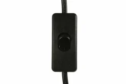 Countryfield Tafellamp E27 Eggy zwart/goud op pootjes