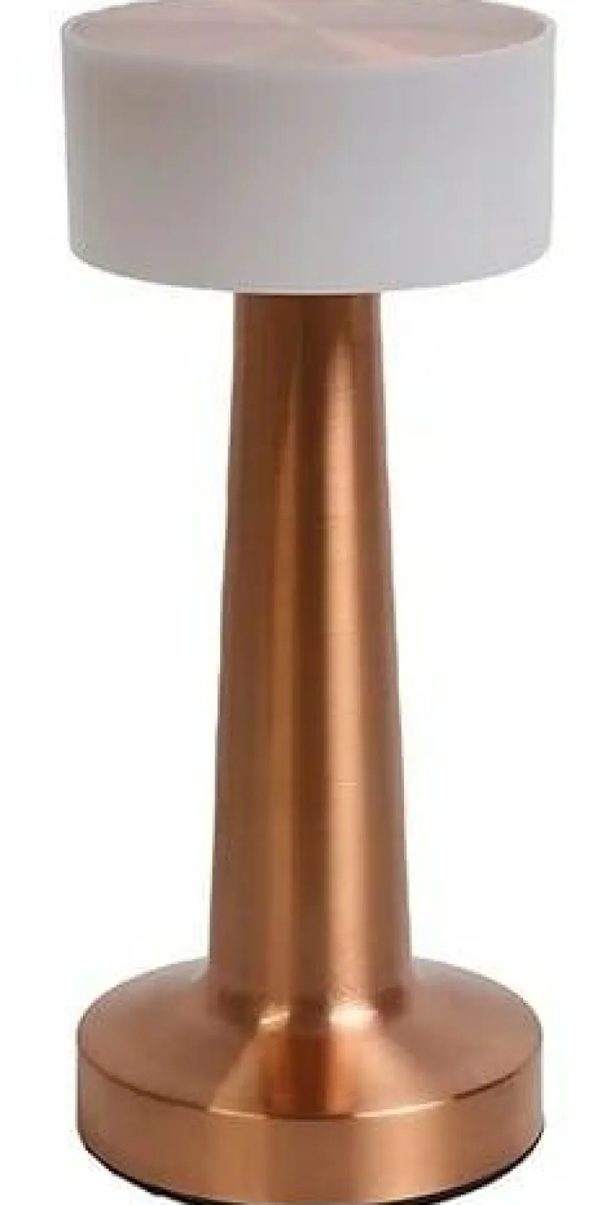 Countryfield Tafellamp Lampa koper / wit oplaadbaar