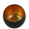 Countryfield Theelicht Obion S zwart / goud