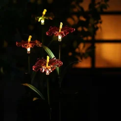 Countryfield Tuinsteker Hibiscus Solar LED - set van 4 tuinstekers
