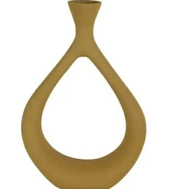 Countryfield Vaas Laine S mosterd geel 34 cm hoog