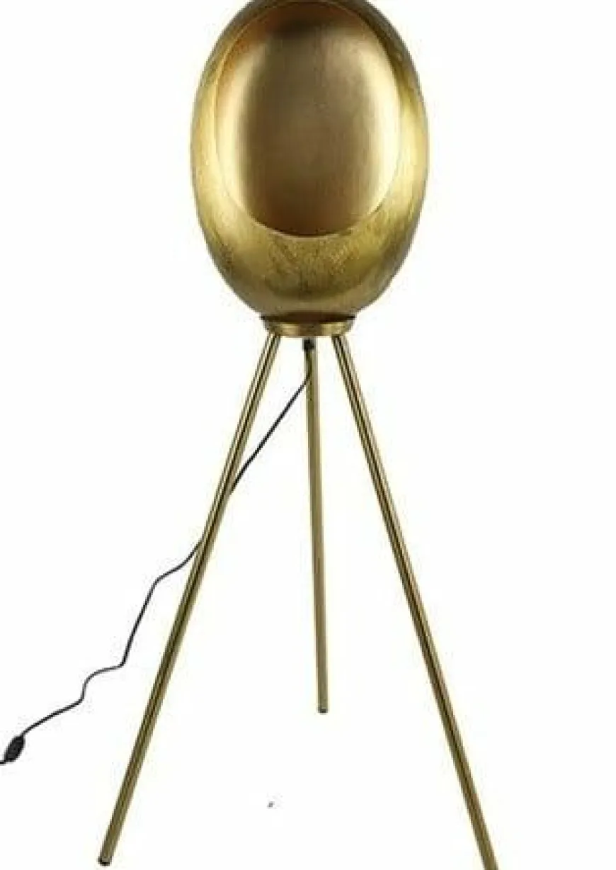 Countryfield Vloerlamp E27 Eggy goud