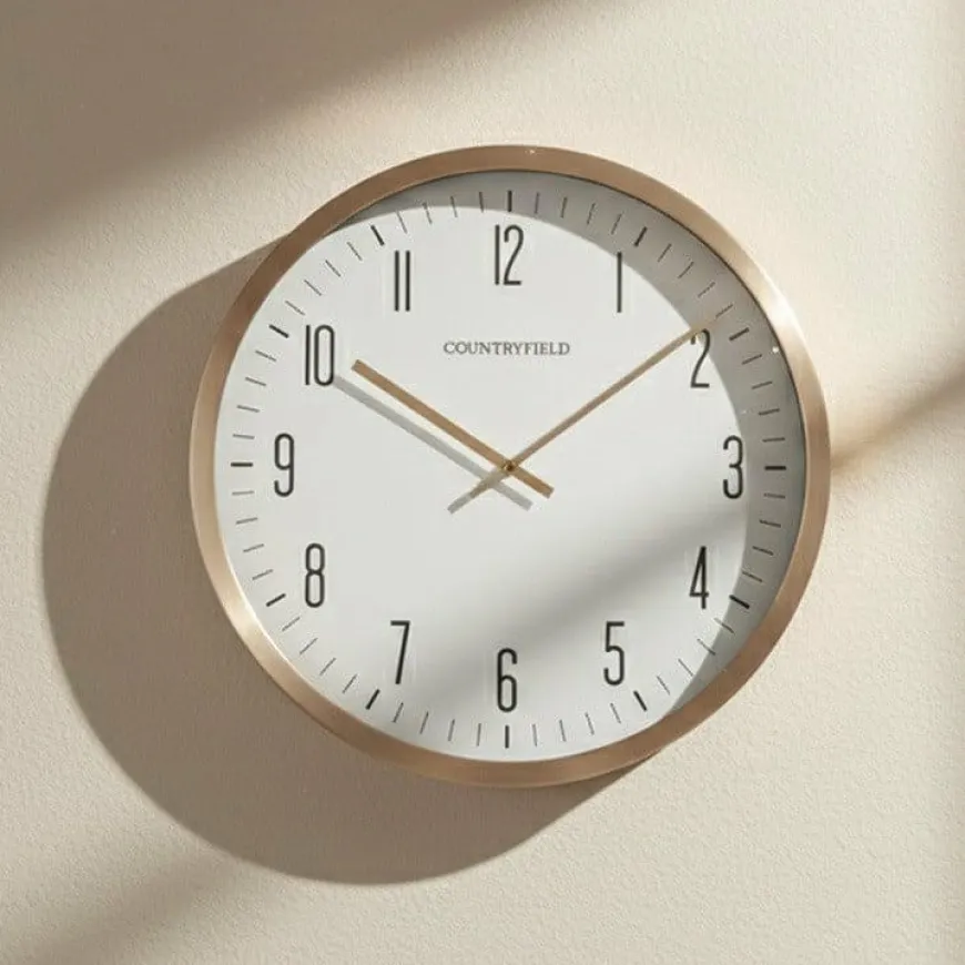 Countryfield Wandklok Antoin M goud / wit
