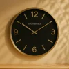 Countryfield Wandklok Copper M zwart / goud Ø 40 cm