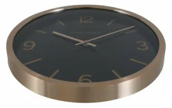 Countryfield Wandklok Copper M zwart / goud Ø 40 cm
