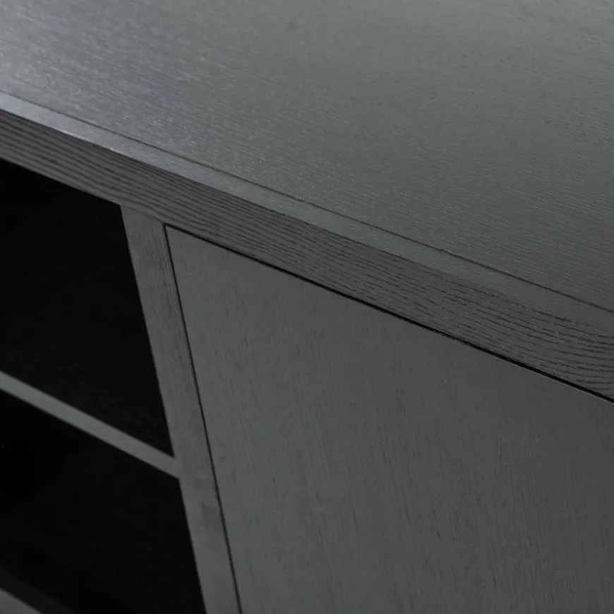 Eleonora Dressoir Helsinki 200cm 2-drs. 2 laden - zwart