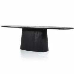 Eleonora Eettafel Aron ovaal 250x110 - zwart