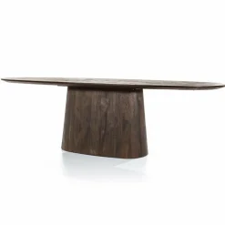 Eleonora Eettafel Aron ovaal 200x110 - bruin