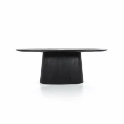 Eleonora Eettafel Aron ovaal 200x110 - zwart